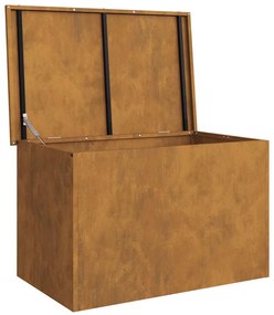 Kültéri Tároló Doboz Barna 80 x 50.5 x 50 cm időjárásálló acél