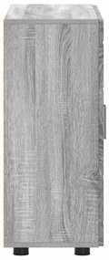 Széf polcokkal ajtóval Szürke sonoma 55.5 x 29 x 100 cm Faanyag