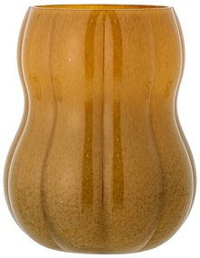 Barna üveg kézzel készített váza (magasság 20 cm) Pumpkin – Bloomingville