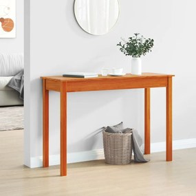 viaszbarna tömör fenyőfa tálalóasztal 110 x 40 x 75 cm