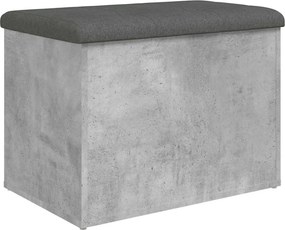 vidaXL betonszürke szerelt fa tárolópad 62 x 42 x 45 cm