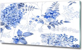 Vászonkép akril üvegen Virágos minta 100x50