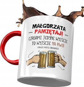 Piros Bögre Margit Barátnőknek Ajándék Nyomtatott Fotóval