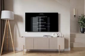 Malmi TV szekrény 150 cm - kasmír / arany lábak