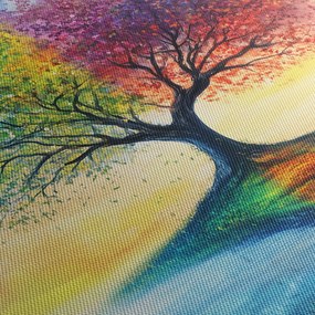 Kép – Évszakok festett fája (150x105 cm)