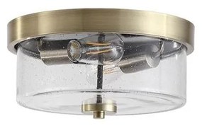 Searchlight 66210-2AB - PRESTON fürdőszobai mennyezeti lámpatest, 2 × E27 (max. 60 W), 230 V, IP44, Ø33 cm, sárgaréz