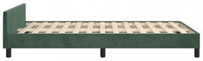 sötétzöld bársony ágykeret matrac nélkül 120 x 200 cm