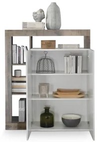 LENOR komód fehér/barna