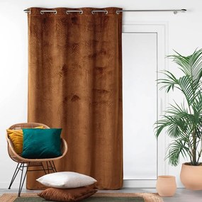 Barna bársony függöny 140x240 cm Analia – douceur d'intérieur