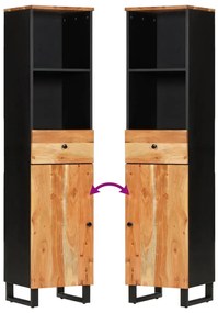 tömör akácfa fürdőszobaszekrény 38 x 33 x 160 cm