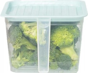 1,4 l-es nyéllel ellátott edény élelmiszer tárolására a konyhában