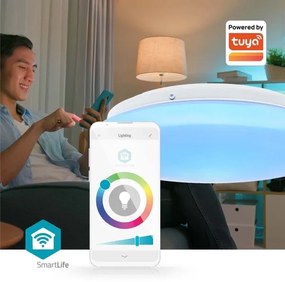 Nedis WIFILAC35WT - LED RGBW Dimmelhető lámpa LED/18W/230V 2700-6500K IP44 Wi-Fi