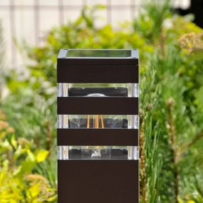 Kültéri lámpa TEKSAS 1xE27/12W/230V IP44 74 cm antracit