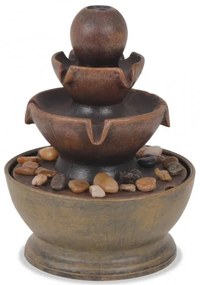 Beltéri műgyanta szökőkút szivattyúval