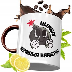 Bordó Bögre Baristáknak Születésnapi Ajándék fényképes nyomtatással