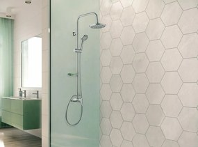 Deante Neo Joko Round, zuhanygarnitúra karos csapteleppel és 5 funkciós kézizuhannyal, króm, NBJ_01RK