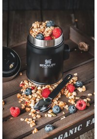 Fekete rozsdamentes acél ételtartó termosz 400 ml Legendary Classic Black – Stanley