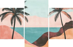 Kép - Pálmafák a tengernél (90x60 cm)