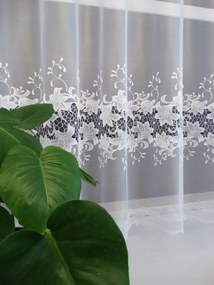 Mg Függöny jacquard 31153 Fehér 400x175cm kész M szalaggal