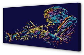 Canvas képek trombita férfi 120x60 cm