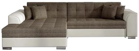 PALERMO ágyazható sarok ülőgarnitúra, 294x80x196 cm, berlin 04/soft 033 beige, balos