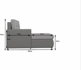 OTTAVIO ágyazható sarok ülőgarnitúra