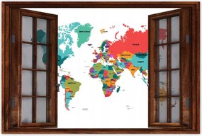 Poszterek 120x80 Politikai világtérkép