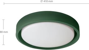 Brilagi - MATTEO dimmelhető LED lámpatest, 48 W, 230 V, 3000-6500 K, Ø 41 cm, zöld, távirányítóval