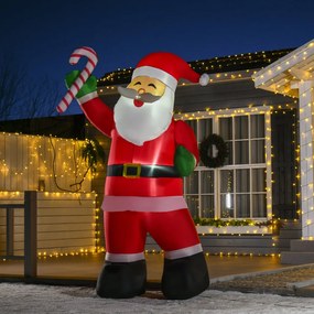 Önfelfújó mikulás LED világítással, felfújóval, 250cm magas