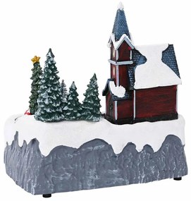 Karácsonyi Falu Sokszínű 20.5 x 17 x 21 cm Műanyag