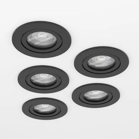 Eglo 902266 - 5 darabos BARRANCO beépíthető mennyezeti LED spotlámpa LED/4,8W/230V, fekete