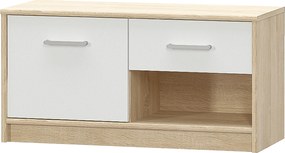komód 1D1S, fehér/tölgy sonoma, TEYO