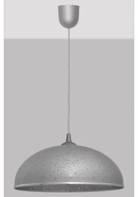 Csillár zsinóron CIRCLE 1xE27/15W/230V szürke