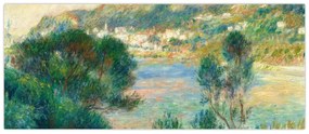 Kép - Auguste Renoir, View of Monte Carlo from Cap Martin, reprodukciók (120x50 cm)