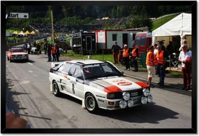 Poszterek 60x40-es keretben Audi Quattro a rally-n