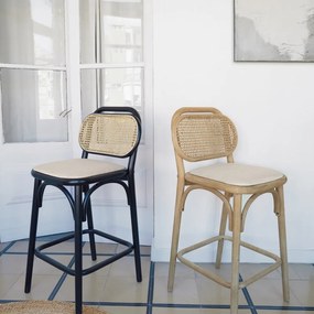 Natúr színű tölgyfa bárszék (ülésmagasság 65 cm) Doriane – Kave Home