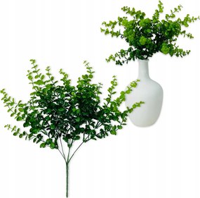 Levélcsokor Bukszus Levelek Eukaliptusz Levelek Váza Pikk-pakk Borostyán 40 cm