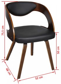 vidaXL 6 db barna műbőr étkezőszék