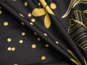 VISATA fekete mikroszálas ágyneműhuzat Ágyneműhuzat mérete: 70 x 80 cm | 140 x 200 cm