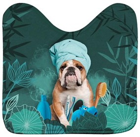 Zöld fürdőszobai kilépő WC-hez 45x45 cm Doggy zen – douceur d'intérieur