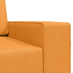Faliszófa Ágy 2-az-1 Sötét Sárga 245x150x60.5 cm Szövet