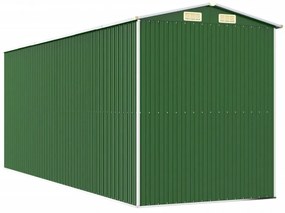 zöld horganyzott acél kerti fészer 192x523x223 cm