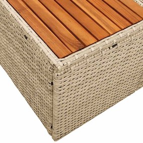 Kerti kanapé Bézs 184 x 62 x 85cm polirattan