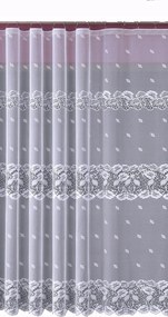 Mg Függöny jacquard 638/34 Fehér 200X250 G szalaggal