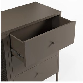 Szürke fém komód 140x90x40 cm Fayna – Marckeric