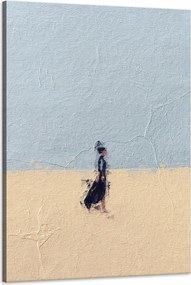 Vászonkép Absztrakt Nő a homokban Művészet 60x90 cm