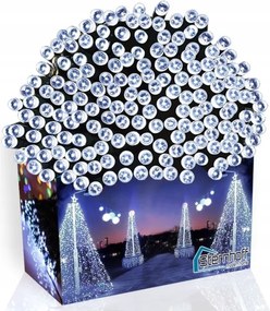 KarĂĄcsonyfa FĂ©nyfĂŒzĂ©r 300 Led FehĂ©r Hideg FĂ©nyek