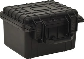 vidaXL fekete PP hordozható repülős tok 27x25x18 cm