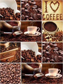 Fotótapéta Kávé Szemes Íz Winyl 184x254 Ideális kávézó konyhába +ragasztó