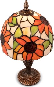 Brilagi - Tiffany vitrázs asztali lámpa SUNFLOWER 1xE27/60W/230V
